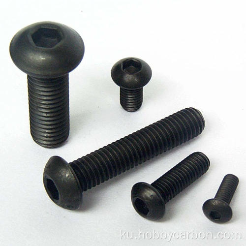 mobîlya hardware karbon pola hex button screw